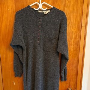 Ellen Tracy Charcoal Wool Garment